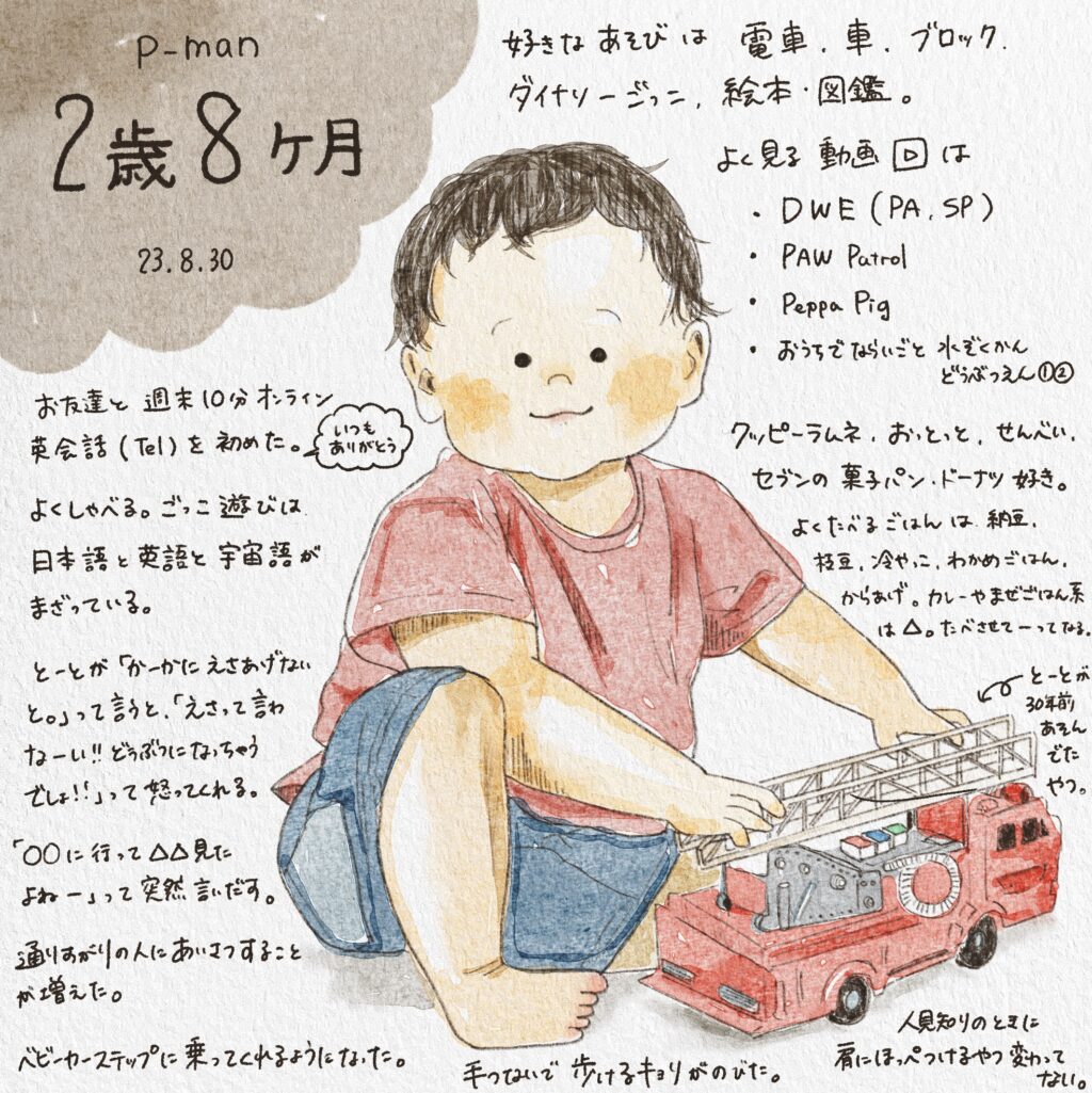 2歳8ヶ月の長男