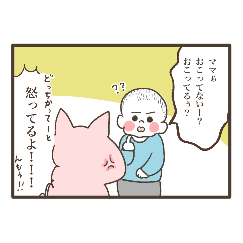 怒っているよ