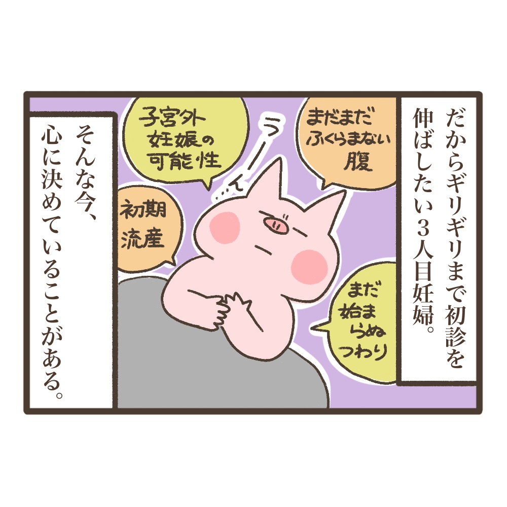 妊娠3週5日目妊婦の決意