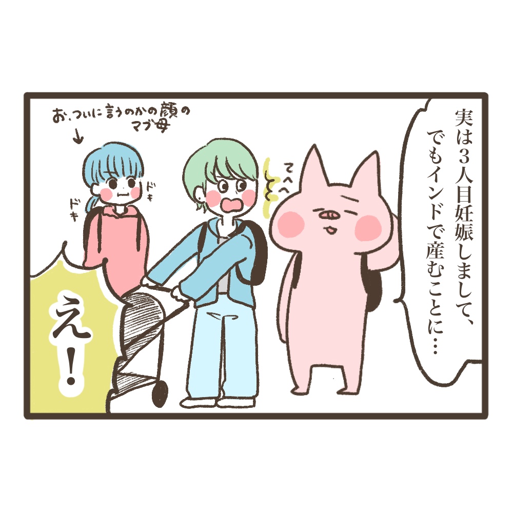 3人目妊娠インド帯同海外駐在初診